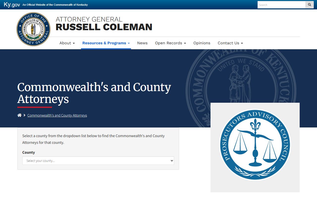 Spencer County criminal court records Kentucky prosecutors directory
