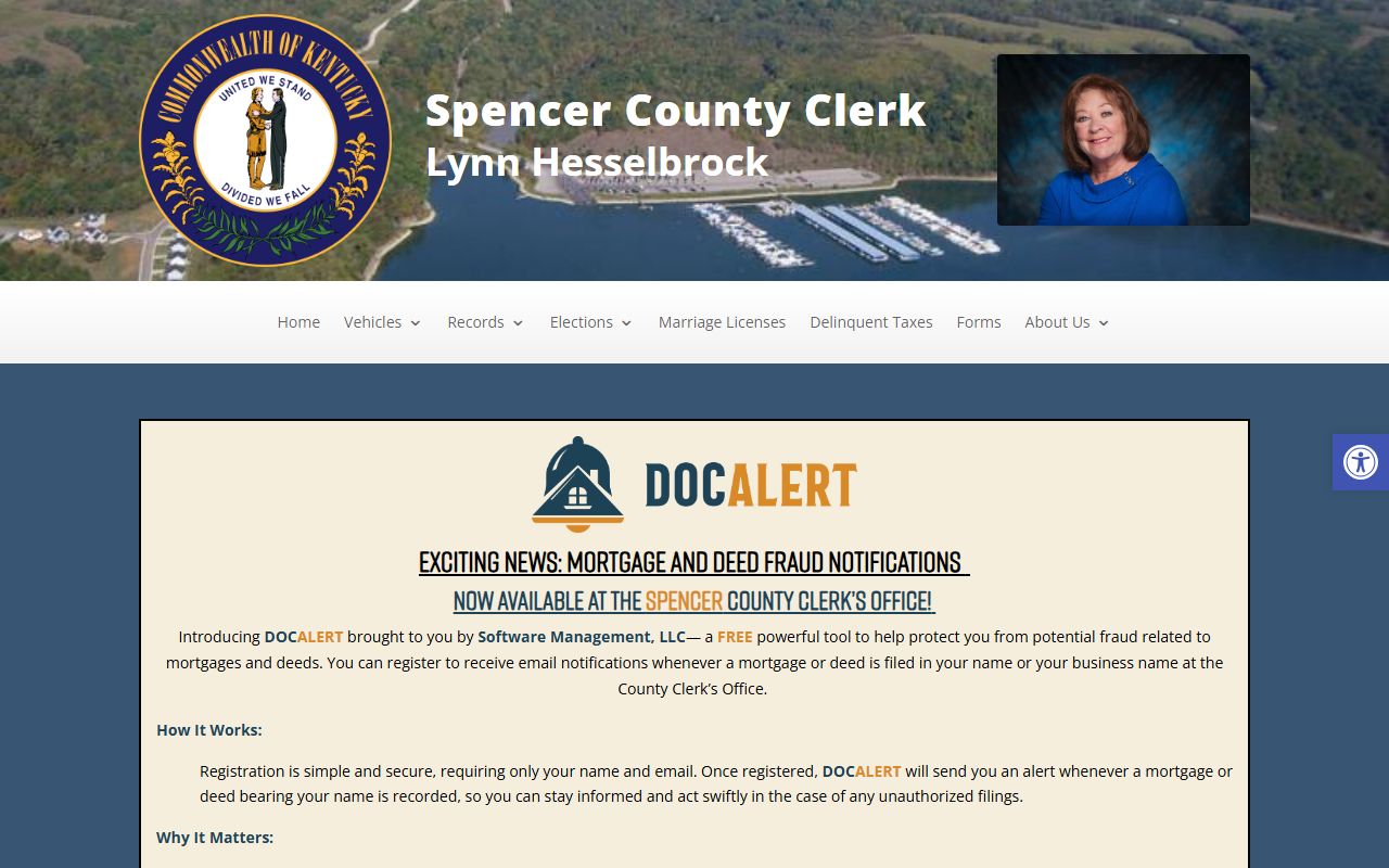 Spencer County clerk records and eCCLIX access